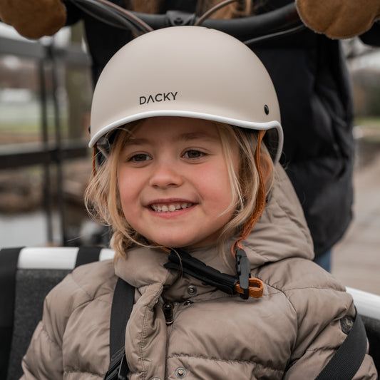 Kids helmet beige